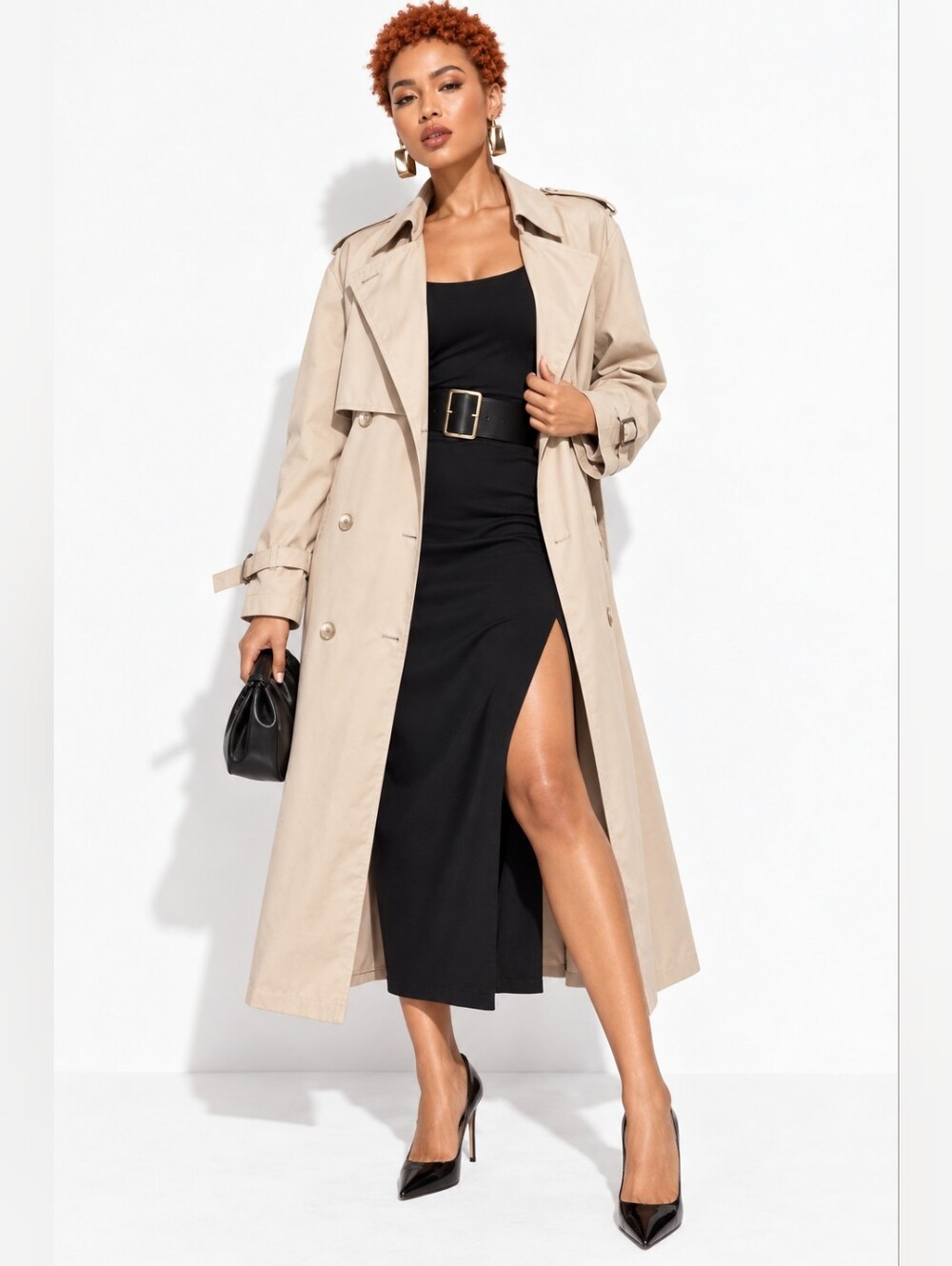 Vintage 1980s London Fog Double Breasted Trench Coat